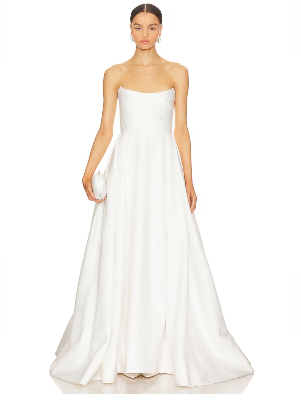 Sau Lee Barbara Gown White Strapless Ball wedding Dress bridal NWT Revolve 4